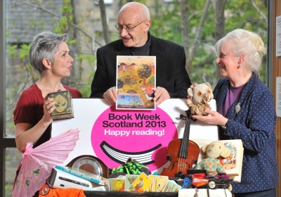 Denise Mina, Mairi Hedderwick and Richard Holloway at the launch of the Treasures campaign last week, by RobMcDougall.com 
