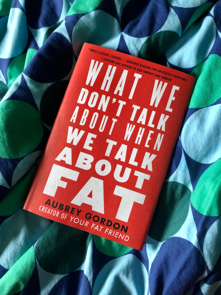 book cover showing white text on read background